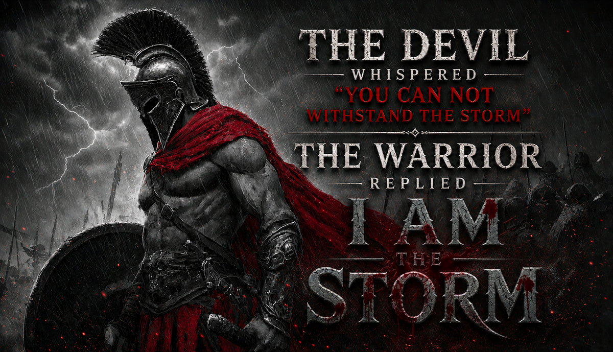 I Am the Storm — Warrior Motivational Canvas