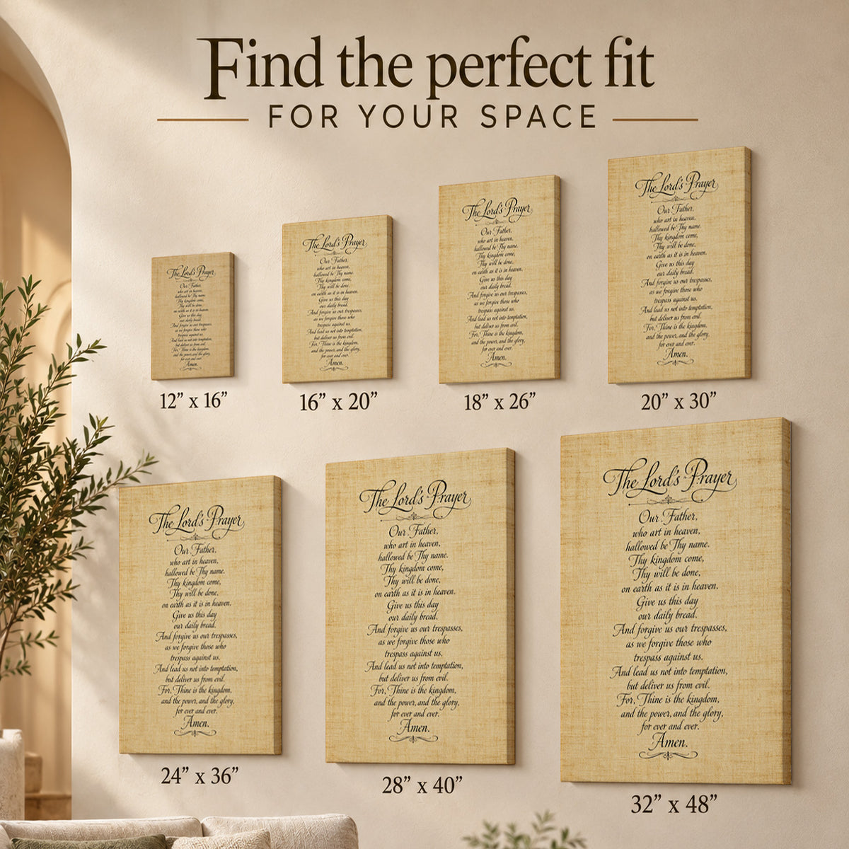 The Lord's Prayer – Vintage Scripture Art