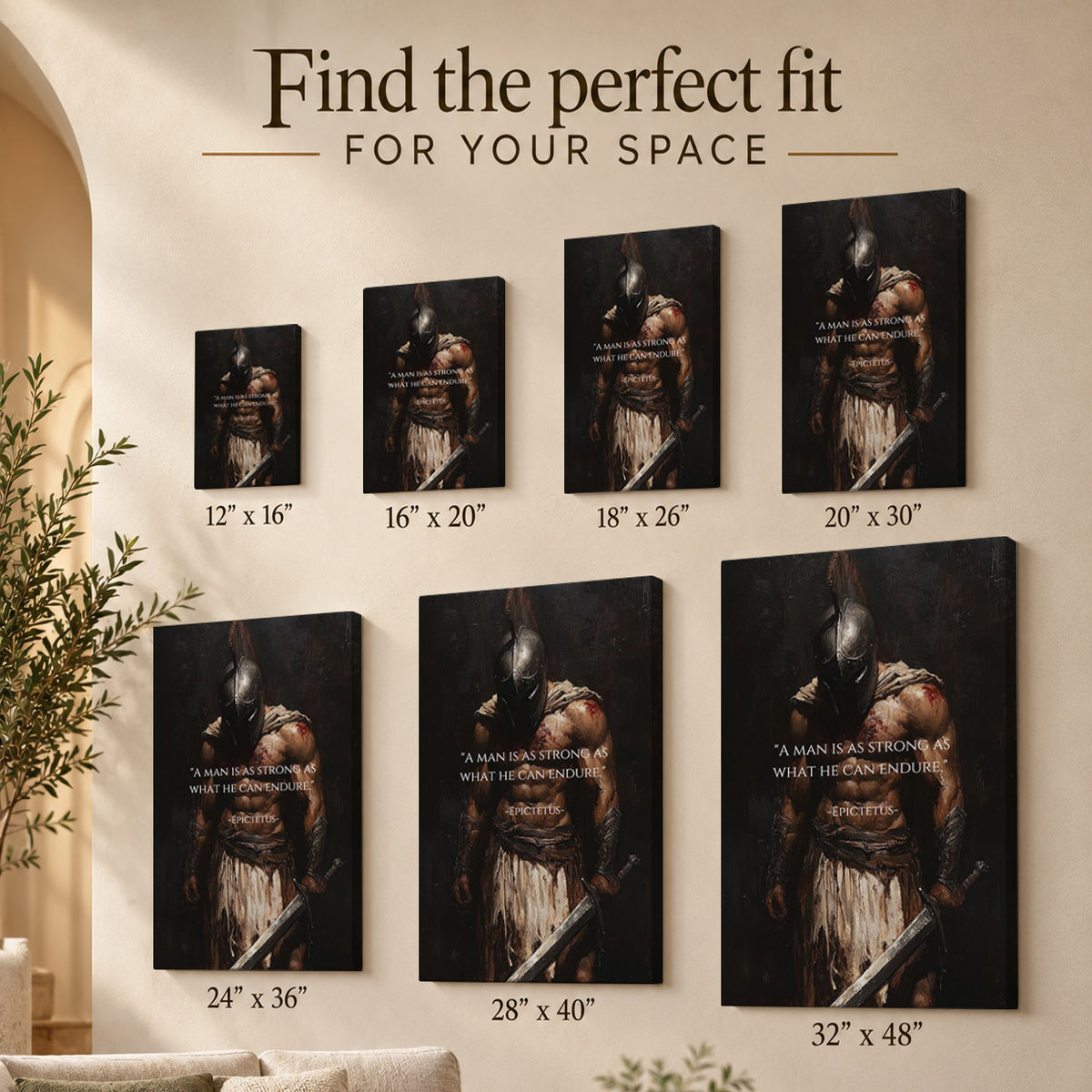 Strength Through Endurance – Stoic Spartan Warrior
