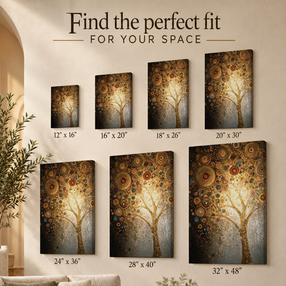 Golden Tree of Life – Celestial Mosaic
