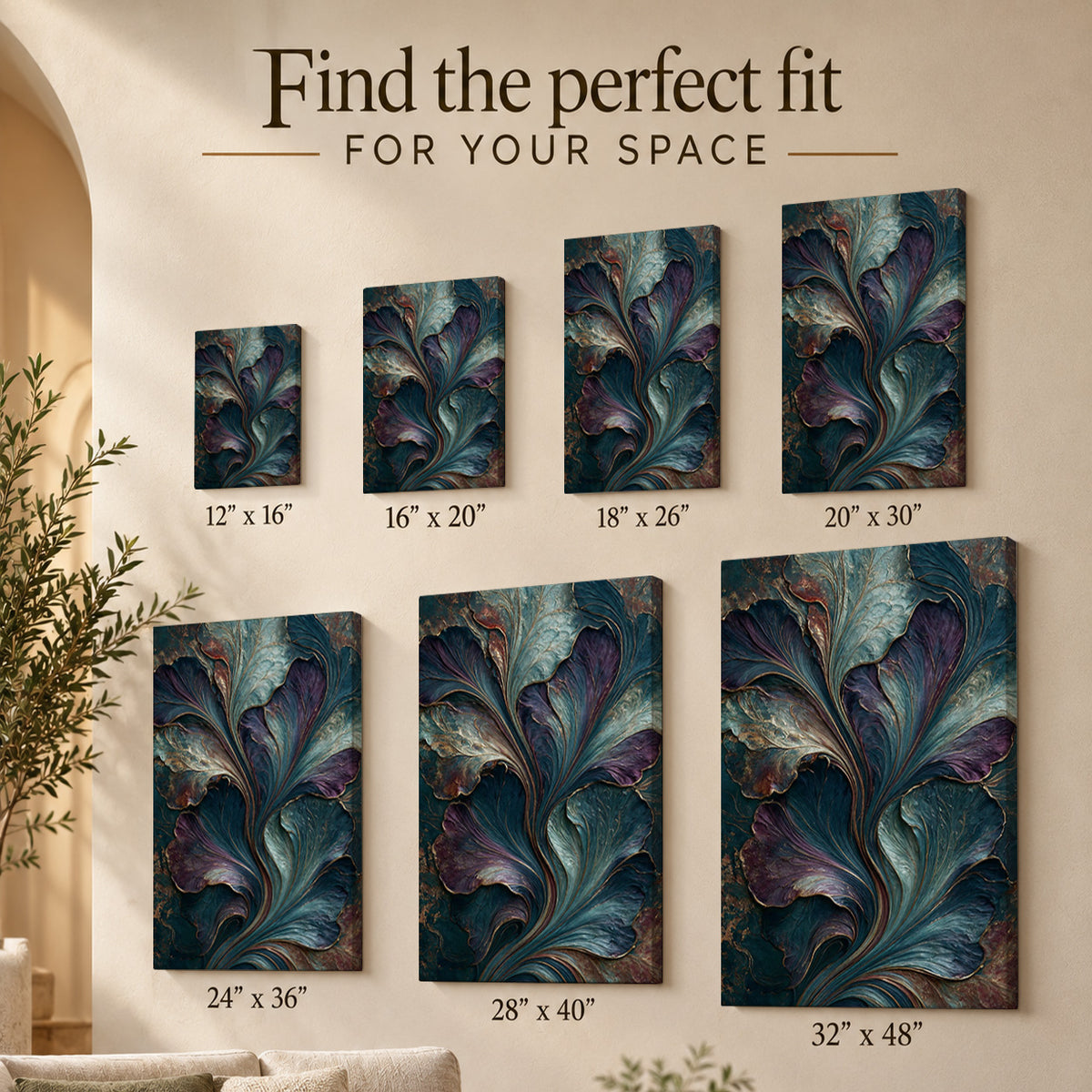 Midnight Botanical Elegance