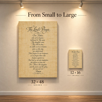 The Lord's Prayer – Vintage Scripture Art