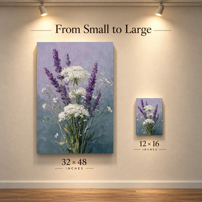 Lavender and Ivory Blossoms