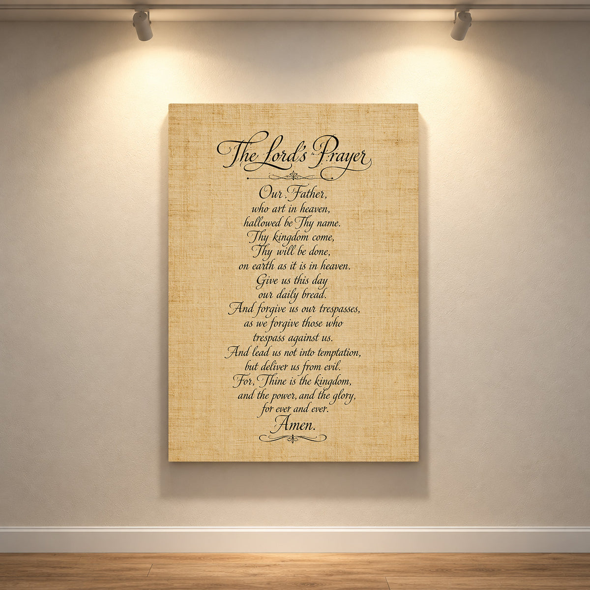 The Lord's Prayer – Vintage Scripture Art