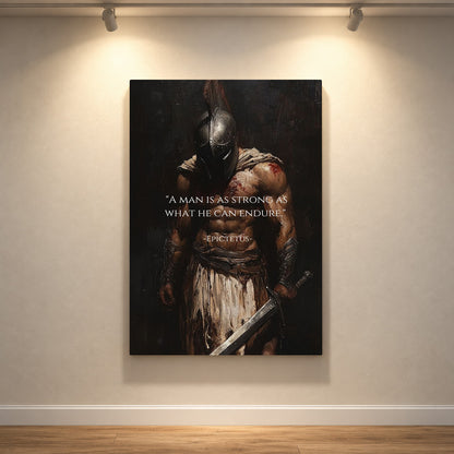 Strength Through Endurance – Stoic Spartan Warrior