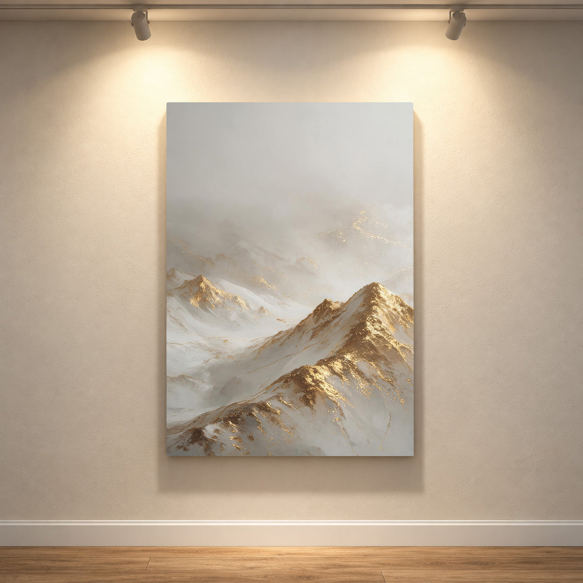 Golden Peaks in the Mist