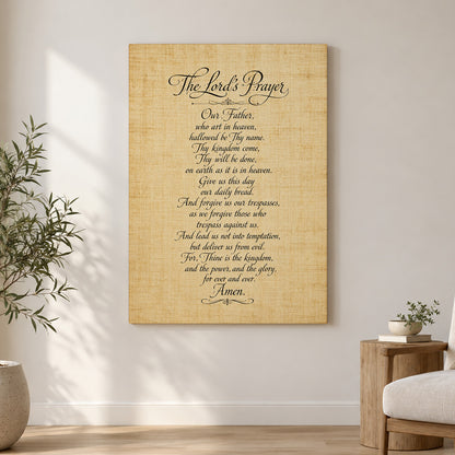 The Lord's Prayer – Vintage Scripture Art