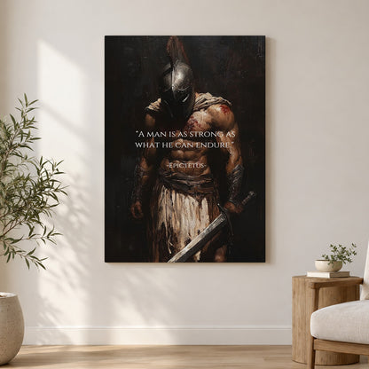 Strength Through Endurance – Stoic Spartan Warrior