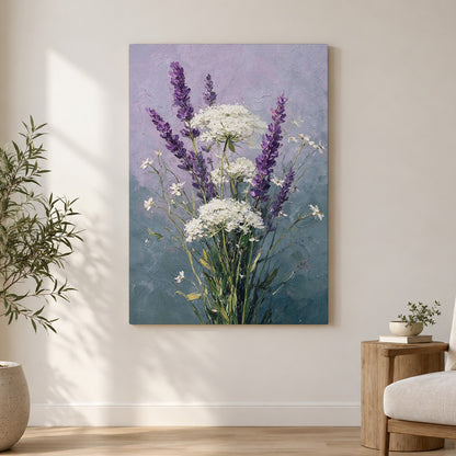 Lavender and Ivory Blossoms