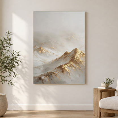 Golden Peaks in the Mist