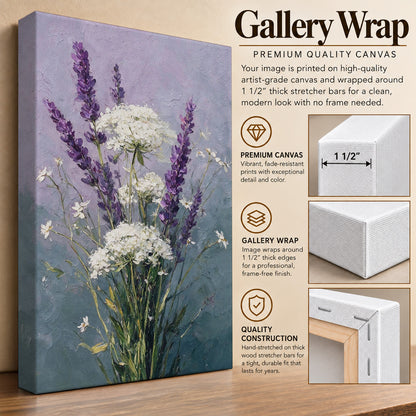 Lavender and Ivory Blossoms