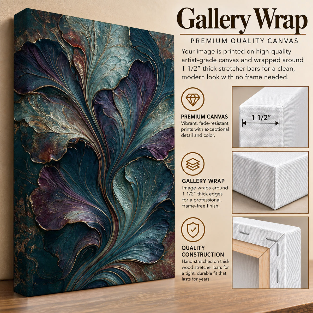 Midnight Botanical Elegance