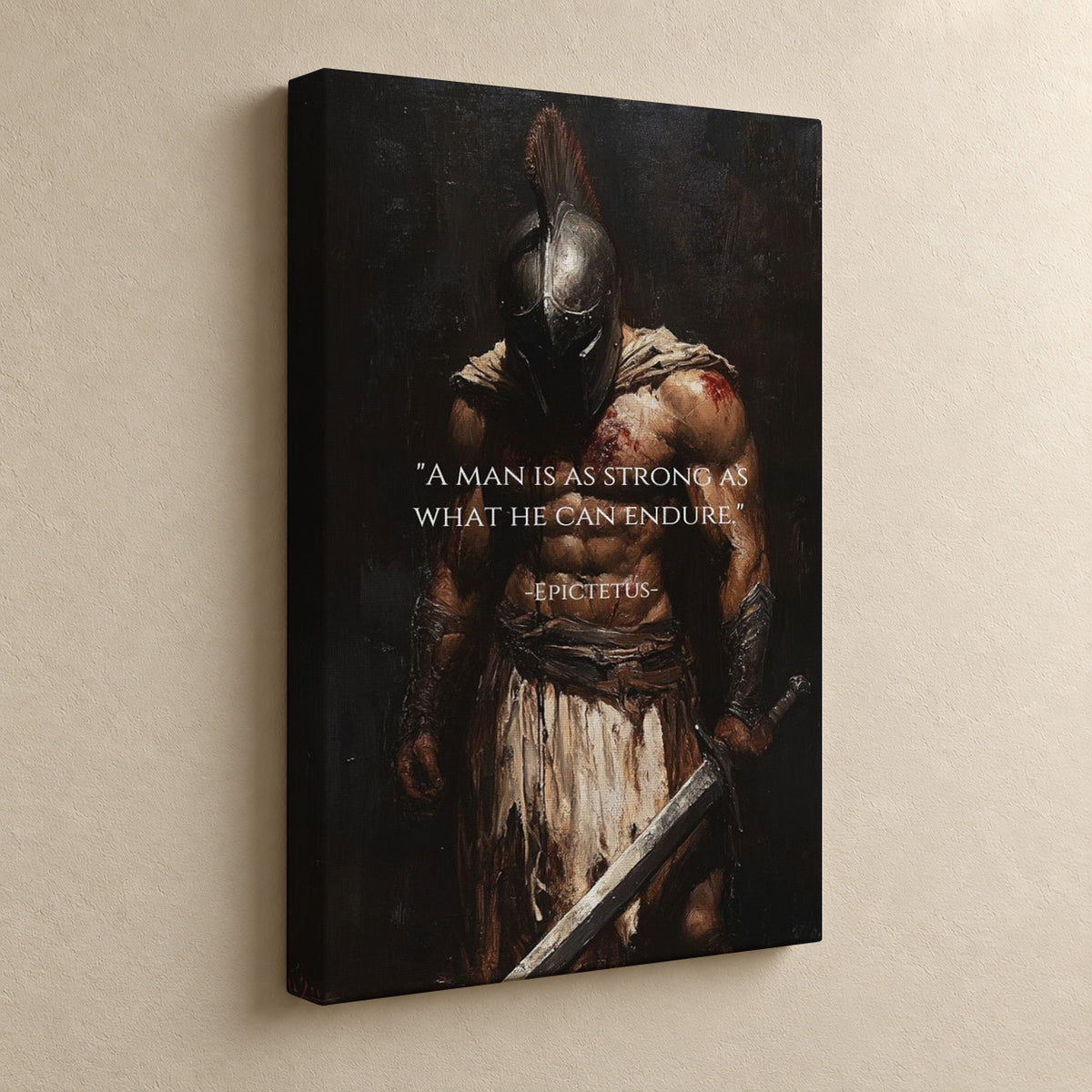 Strength Through Endurance – Stoic Spartan Warrior