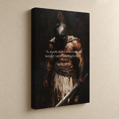 Strength Through Endurance – Stoic Spartan Warrior